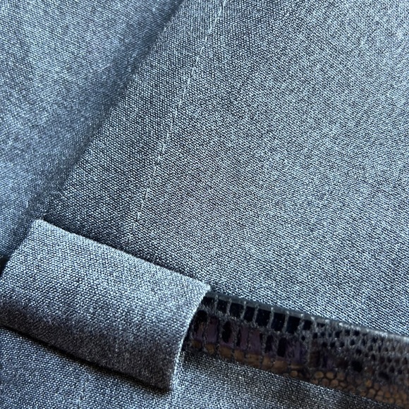 Calvin Klein Charcoal Belted Pencil Dress Size Petite 6 sleeveless back zip - Picture 13 of 13